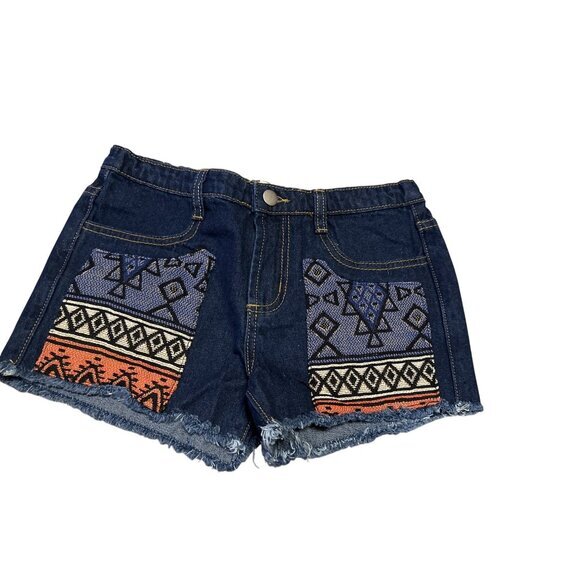 Hayden Girls Embroidered Denim Shorts 11/12 - Picture 1 of 5